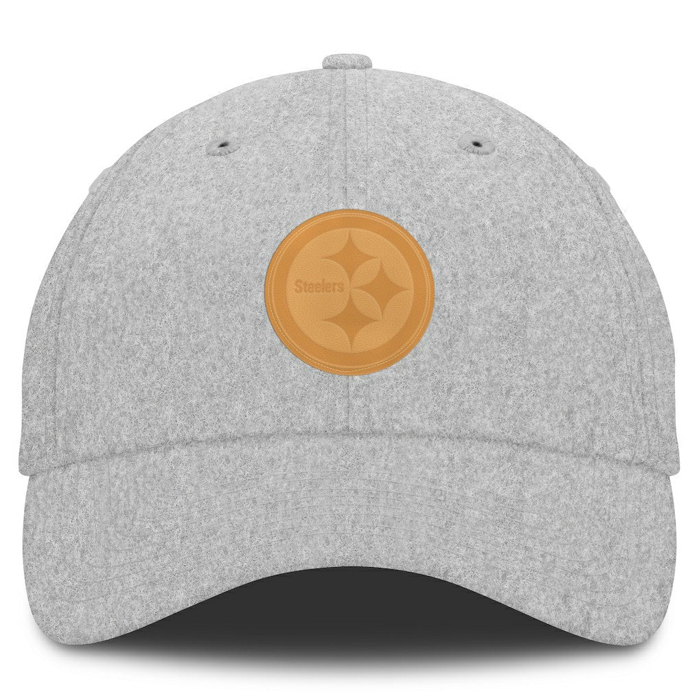 Fanatics Pittsburgh Steelers Front Office Adjustable Hat Heather Gray