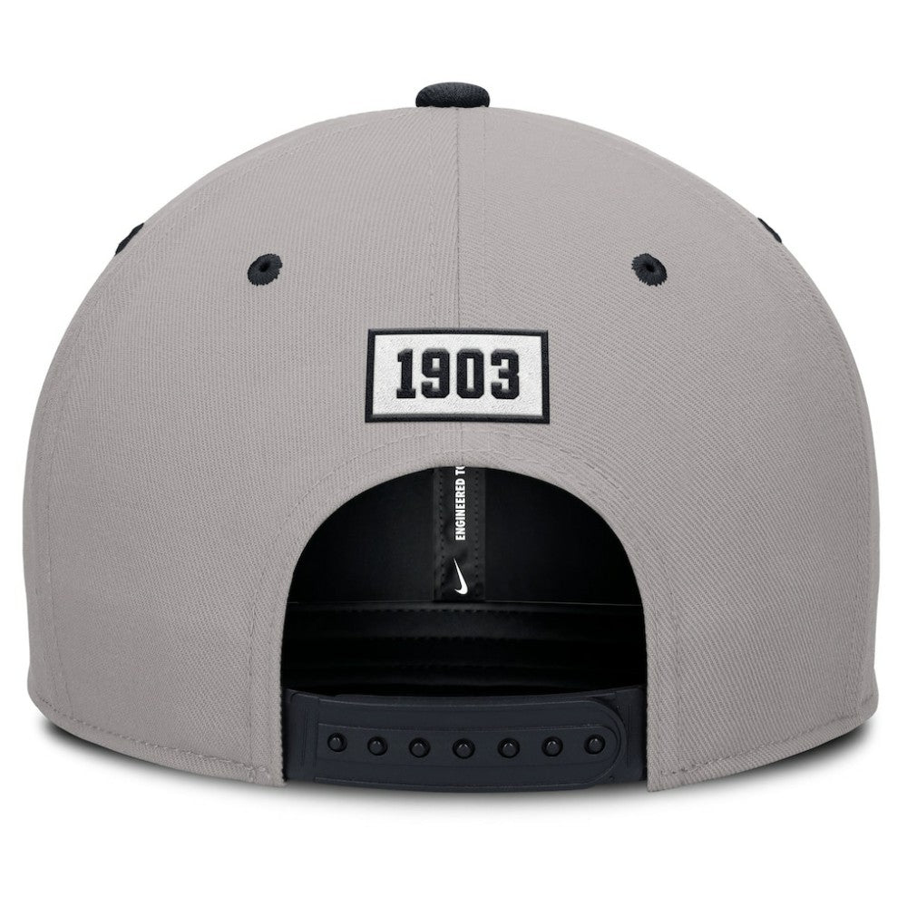 New York Yankees Nike Cooperstown Collection Pro Performance Snapback Hat - Gray/Navy - Nike Lifestyle