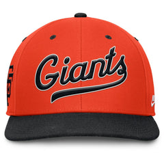 San Francisco Giants Nike Cooperstown Collection Pro Performance Snapback Hat - Orange/Black - Nike Sale