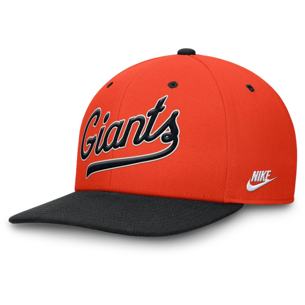 San Francisco Giants Nike Cooperstown Collection Pro Performance Snapback Hat - Orange/Black - Nike Sale