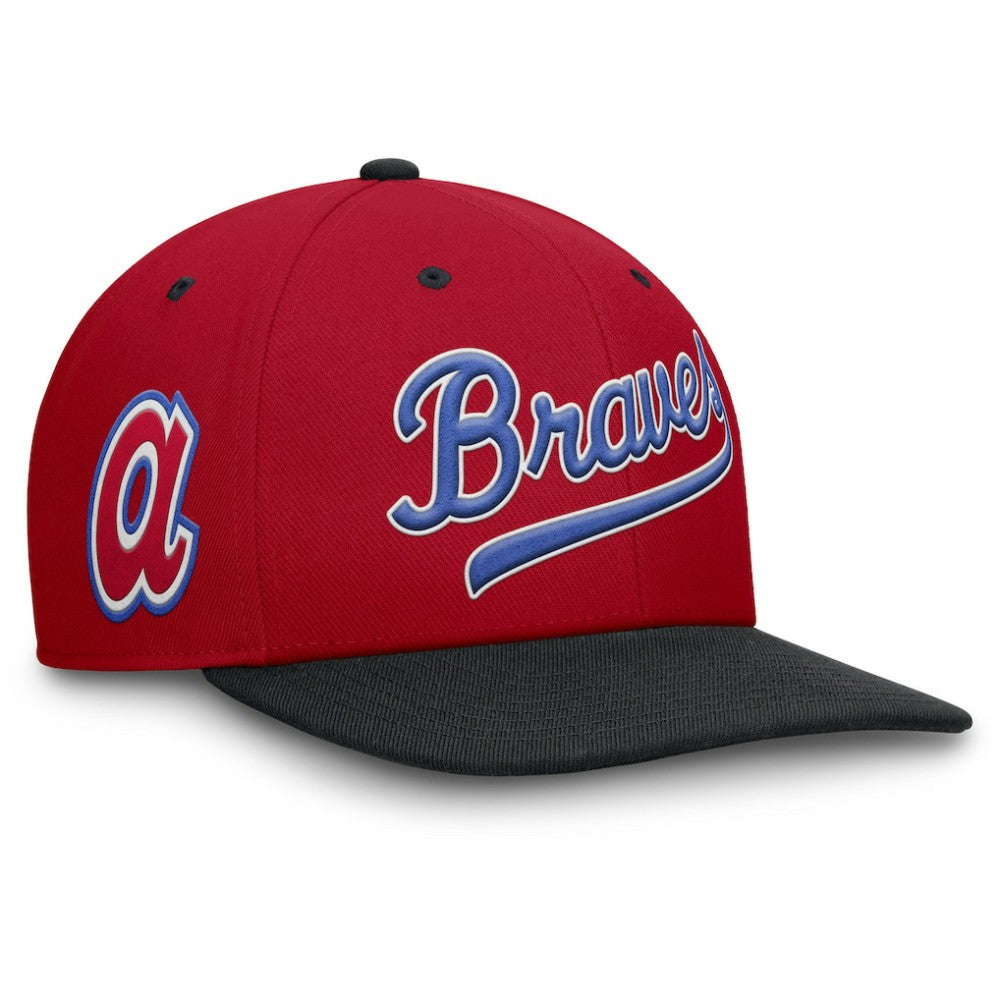 Atlanta Braves Nike Cooperstown Collection Pro Performance Snapback Hat - Red/Navy - Nike Sale