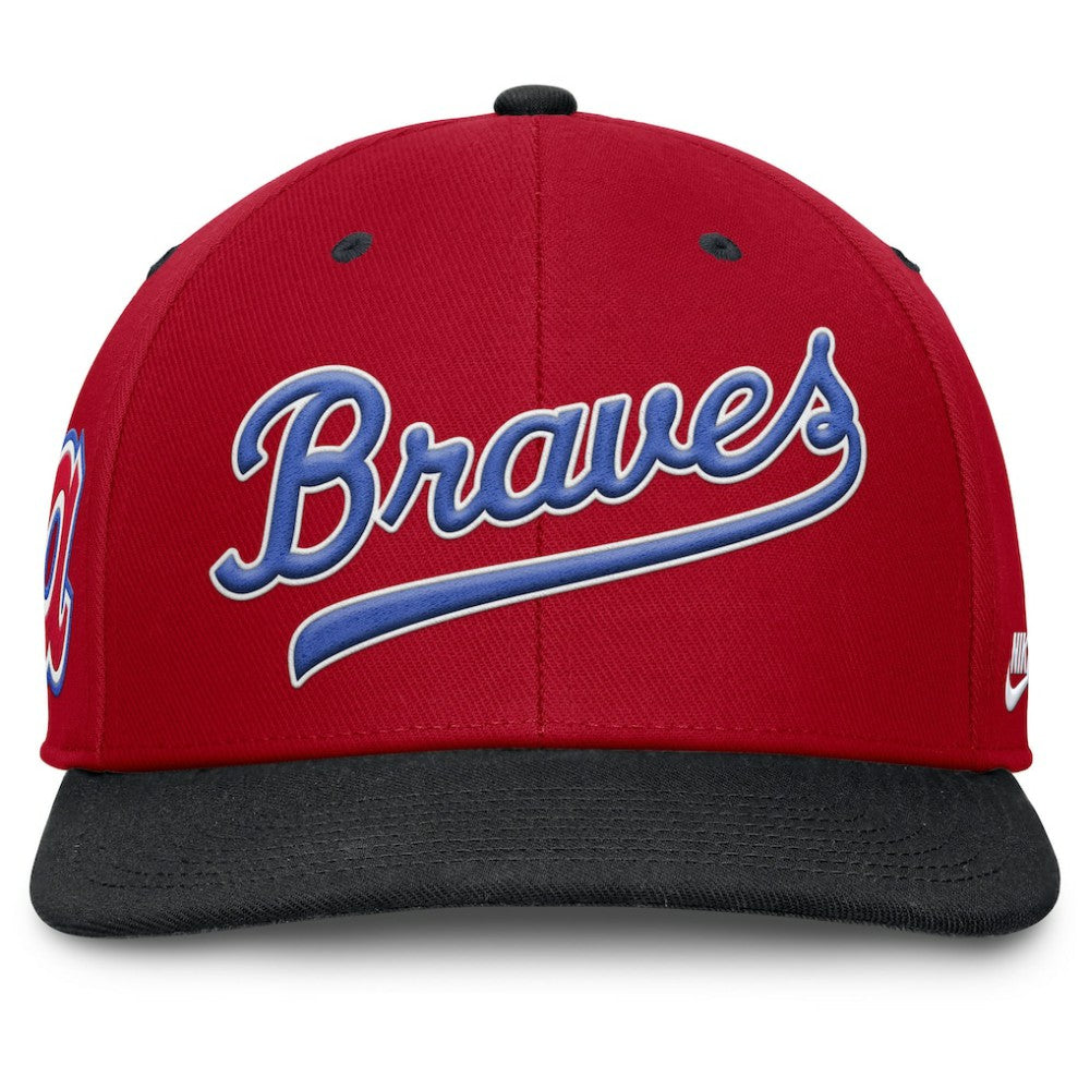 Atlanta Braves Nike Cooperstown Collection Pro Performance Snapback Hat - Red/Navy - Nike Sale