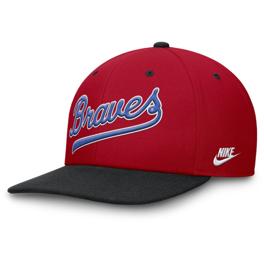 Atlanta Braves Nike Cooperstown Collection Pro Performance Snapback Hat - Red/Navy - Nike Sale