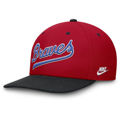 Atlanta Braves Nike Cooperstown Collection Pro Performance Snapback Hat - Red/Navy - Nike Sale