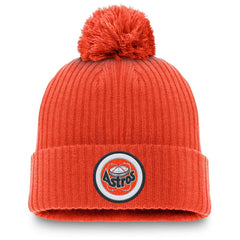 Houston Astros Nike Cooperstown Collection Patch Cuffed Knit Hat with Pom - Orange - Nike Lifestyle
