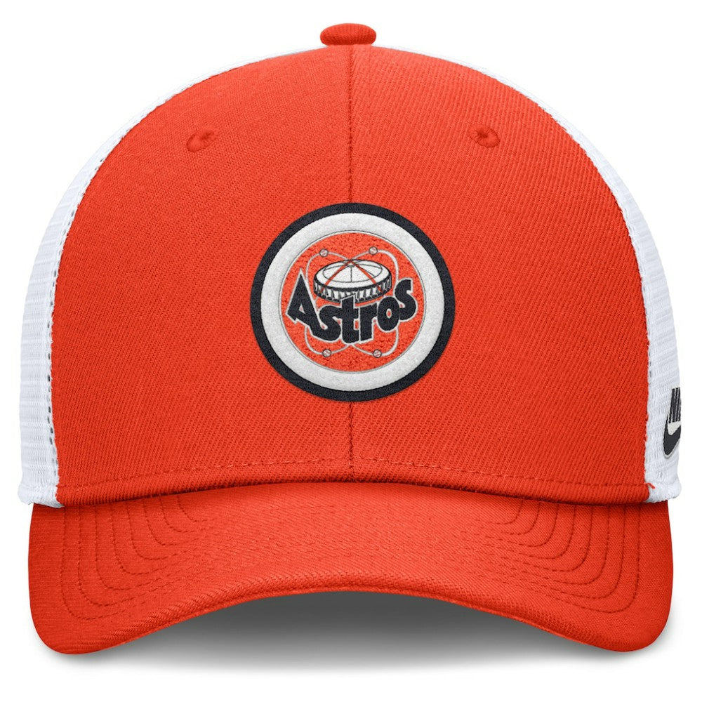 Houston Astros Nike Cooperstown Collection Rise Trucker Adjustable Hat - Orange - Nike Lifestyle