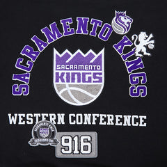 Sacramento Kings Pro Standard Women's Area Code Cropped Pullover Sweatshirt Black