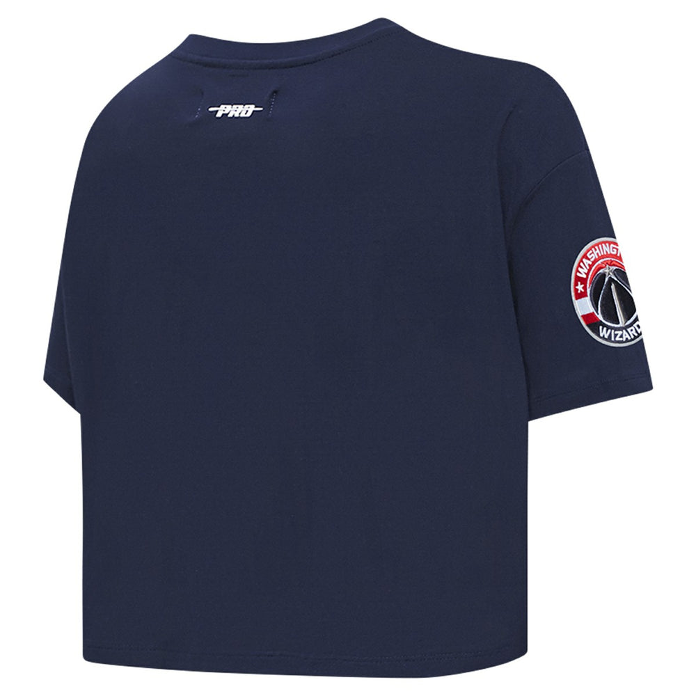 Washington Wizards Pro Standard Women's Jewels Boxy Cropped T-Shirt Navy