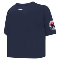 Washington Wizards Pro Standard Women's Jewels Boxy Cropped T-Shirt Navy