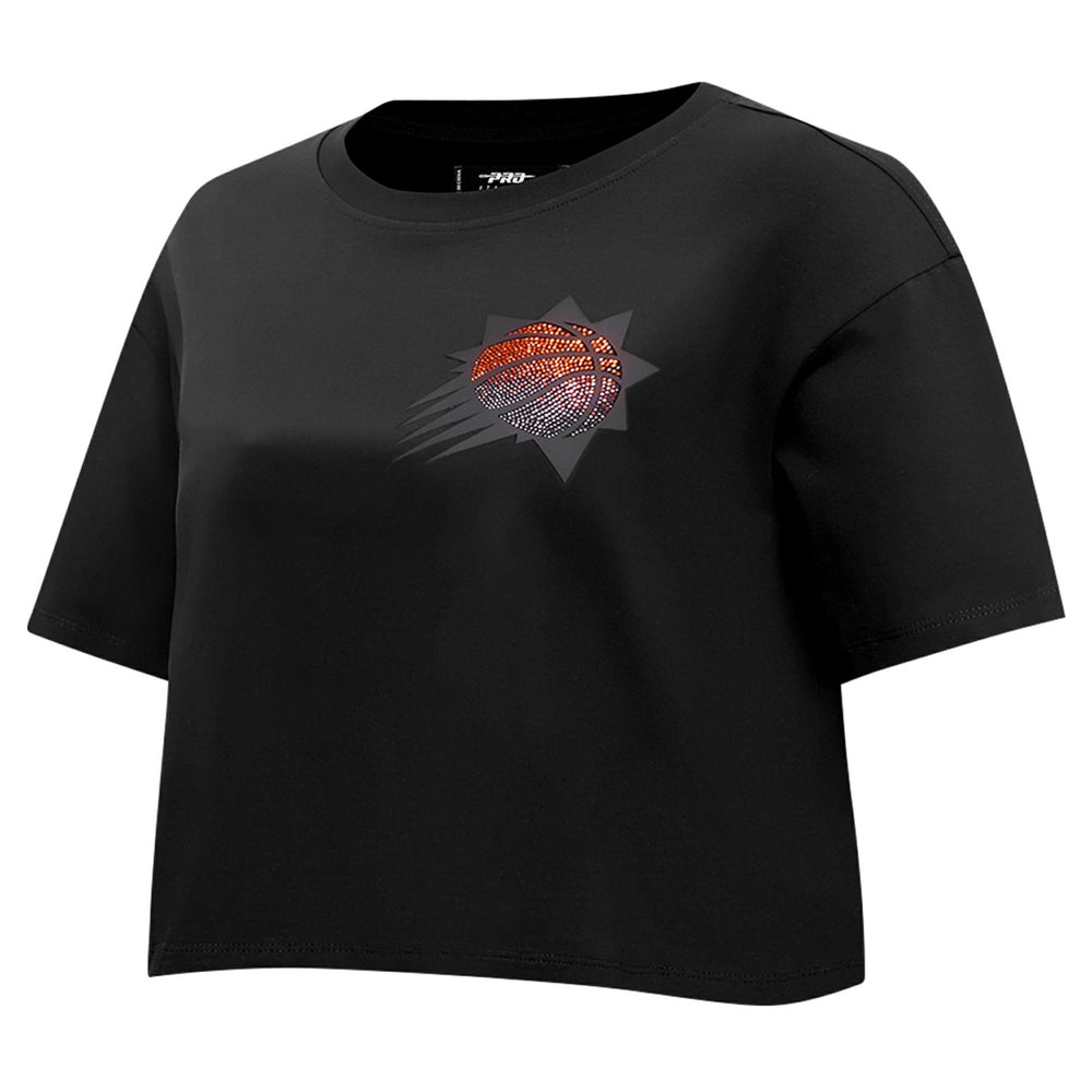 Phoenix Suns Pro Standard Women's Jewels Boxy Cropped T-Shirt Black
