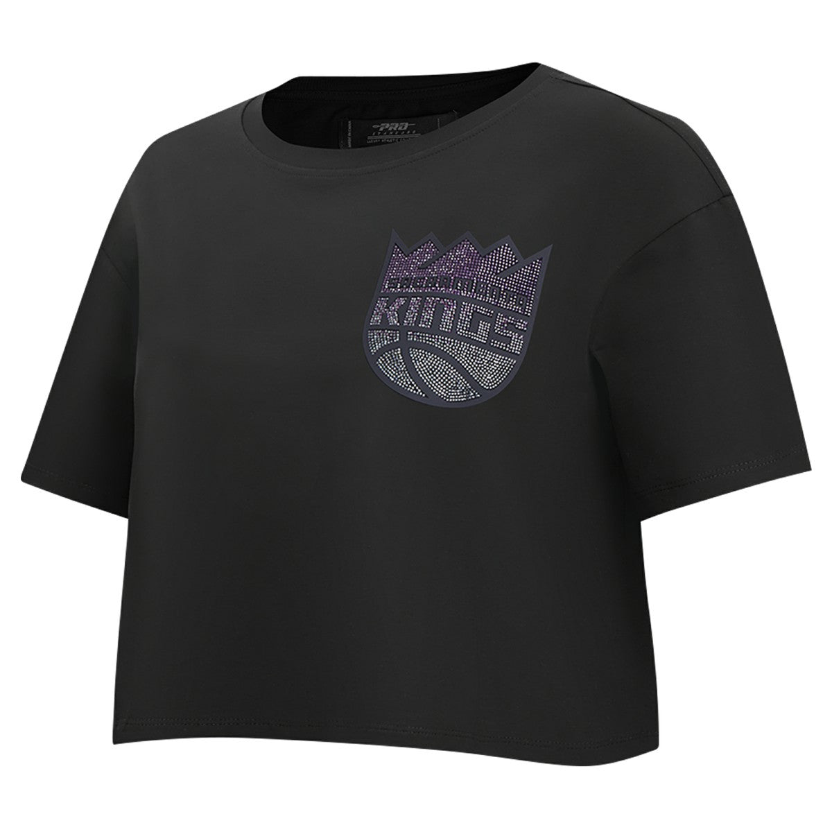 Sacramento Kings Pro Standard Women's Jewels Boxy Cropped T-Shirt Black
