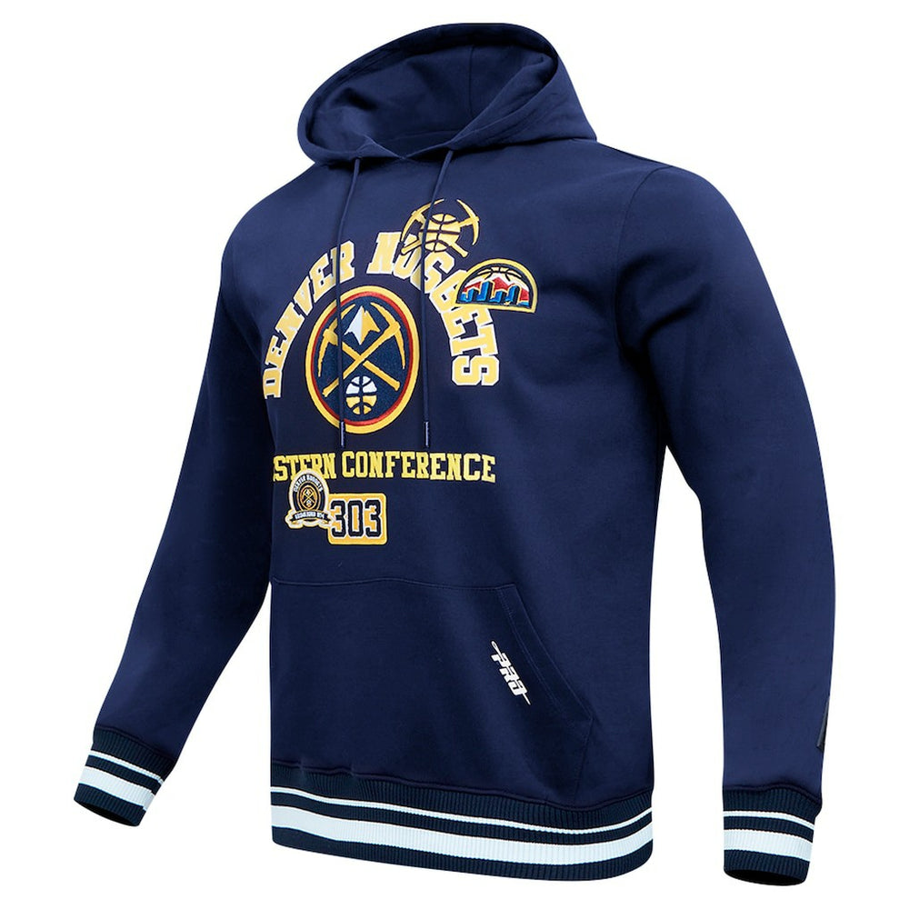 Denver Nuggets Pro Standard Area Code Pullover Hoodie Navy