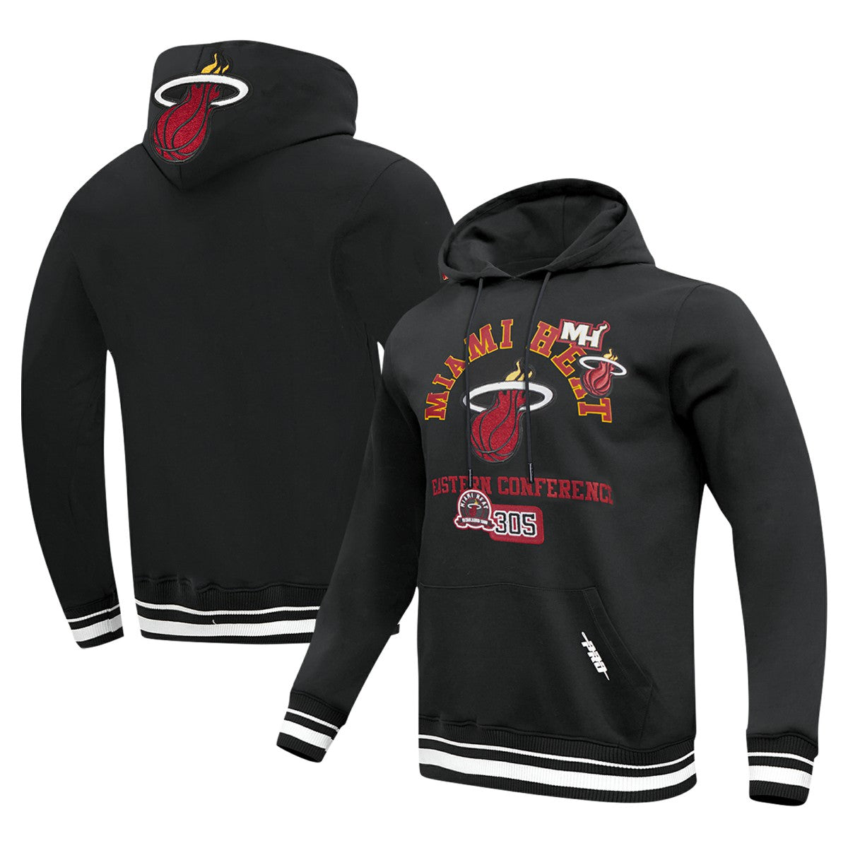 Miami Heat Pro Standard Area Code Pullover Hoodie Black