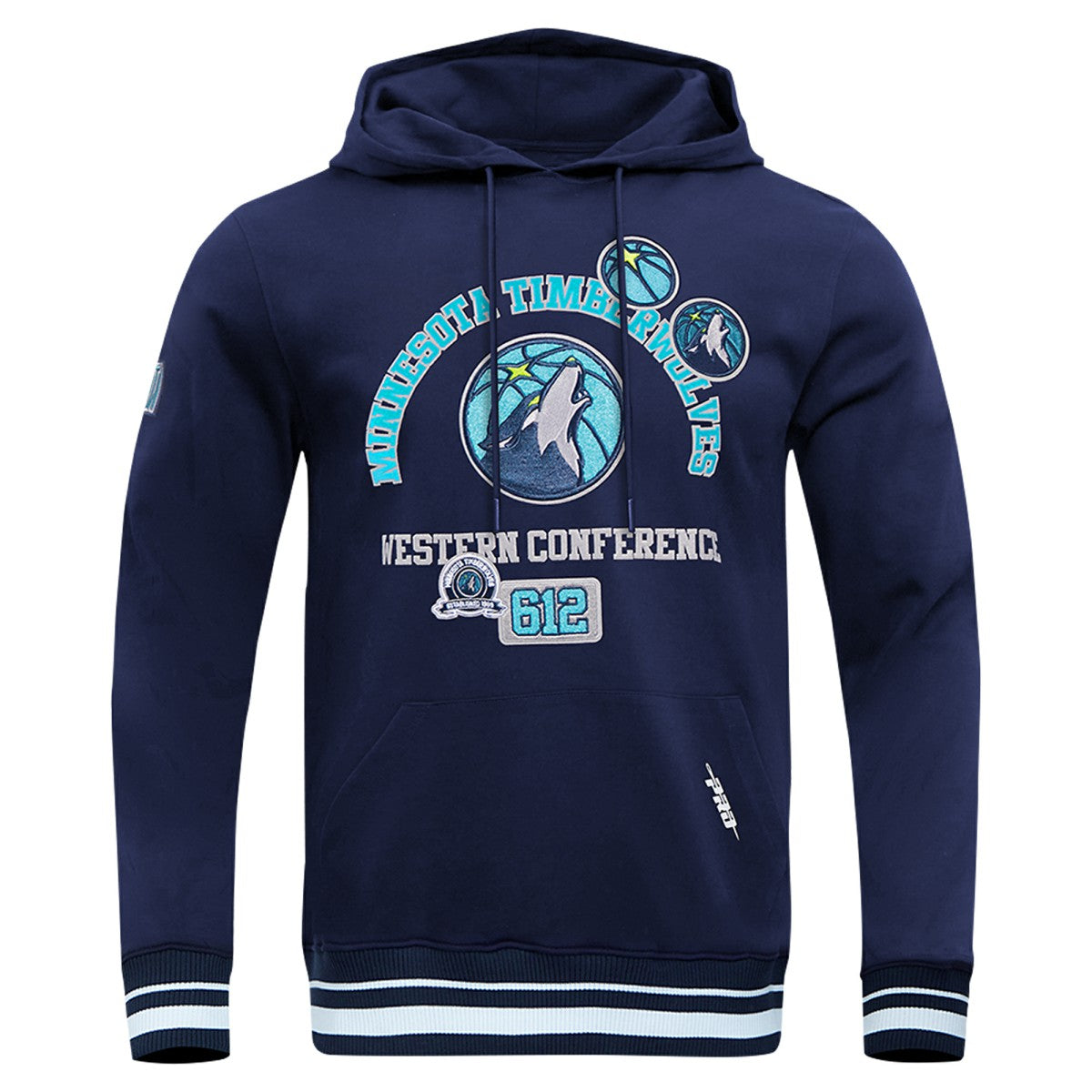 Minnesota Timberwolves Pro Standard Area Code Pullover Hoodie Navy