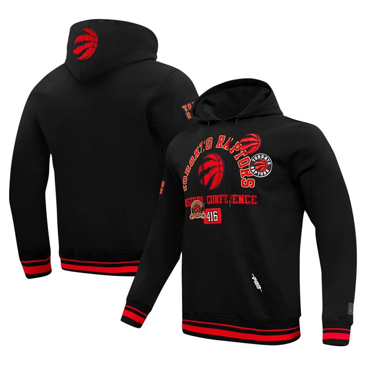 Toronto Raptors Pro Standard Area Code Pullover Hoodie Black