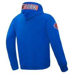 New York Knicks Pro Standard Split Logo Pullover Hoodie Blue
