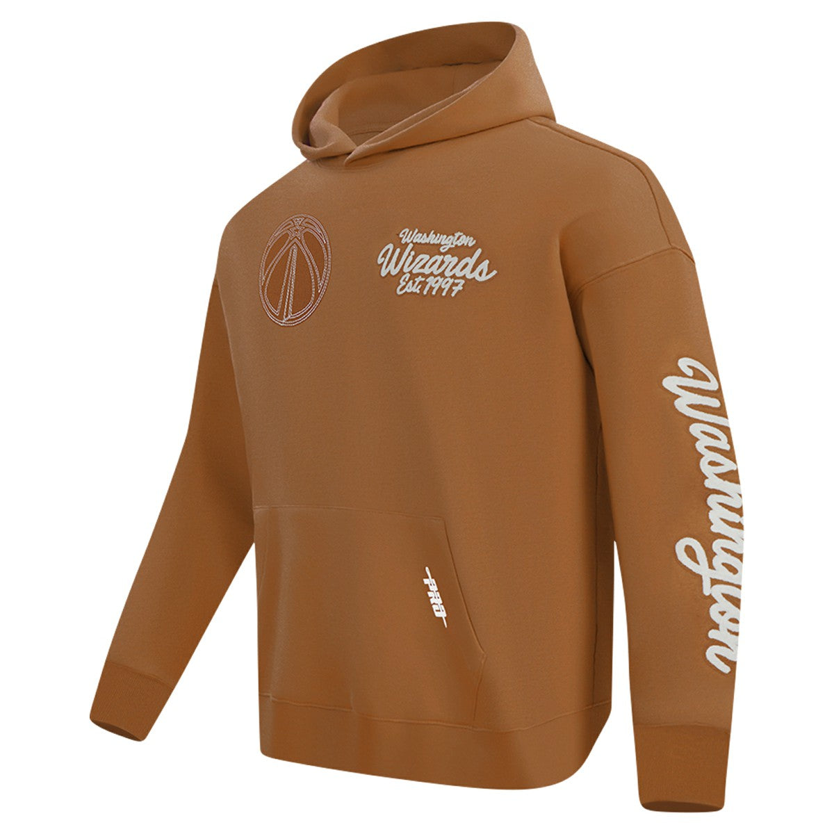 Washington Wizards Pro Standard Paint the City Drop Shoulder Pullover Hoodie Brown