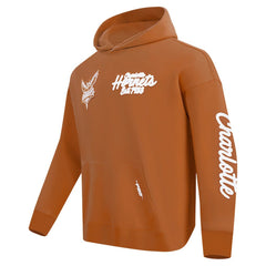 Charlotte Hornets Pro Standard Paint the City Drop Shoulder Pullover Hoodie Brown