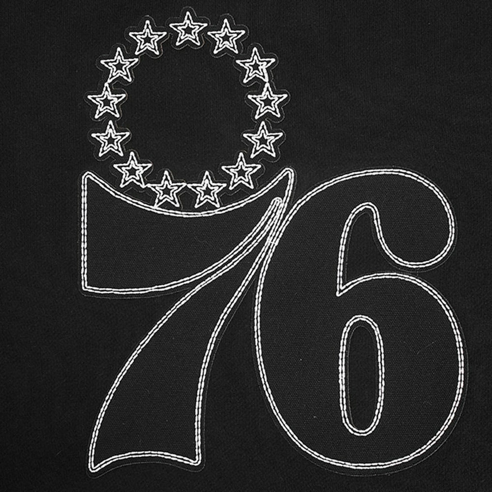 Philadelphia 76ers Pro Standard Paint the City Drop Shoulder Sweatshirt Black