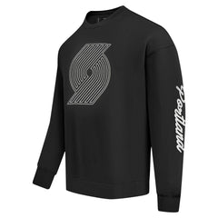 Portland Trail Blazers Pro Standard Paint the City Pullover Sweatshirt Black