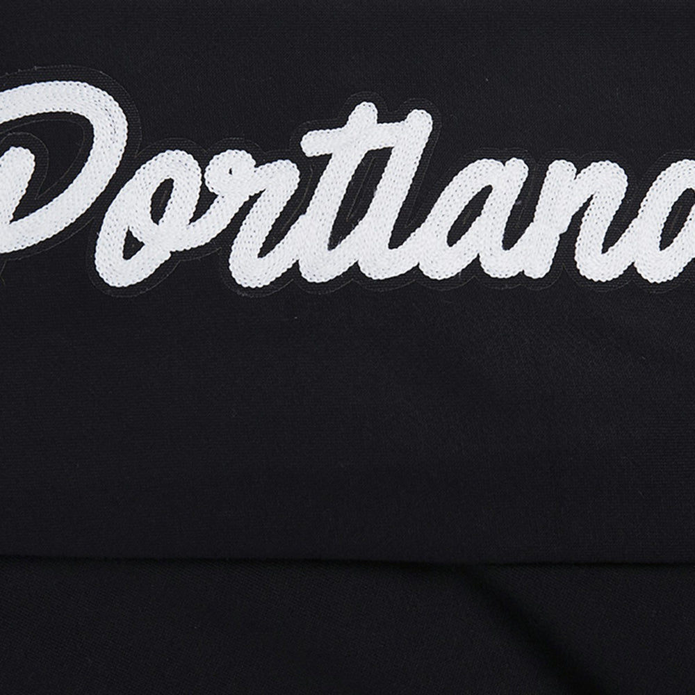 Portland Trail Blazers Pro Standard Paint the City Pullover Sweatshirt Black