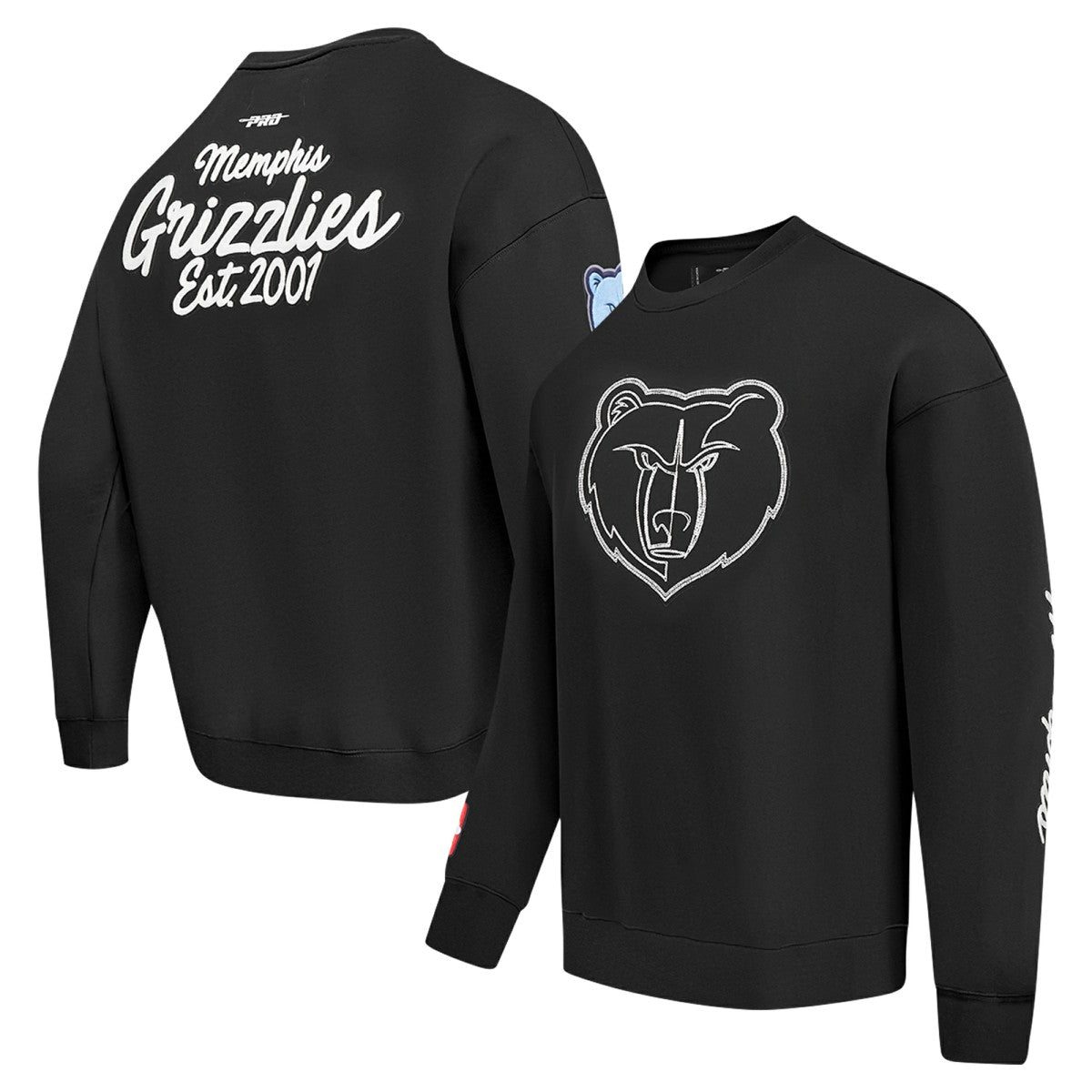 Memphis Grizzlies Pro Standard Paint the City Drop Shoulder Sweatshirt Black