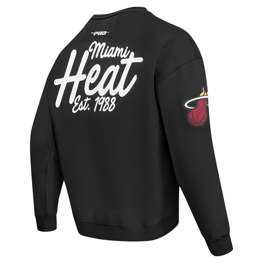 Miami Heat Pro Standard Paint the City Drop Shoulder Sweatshirt Black