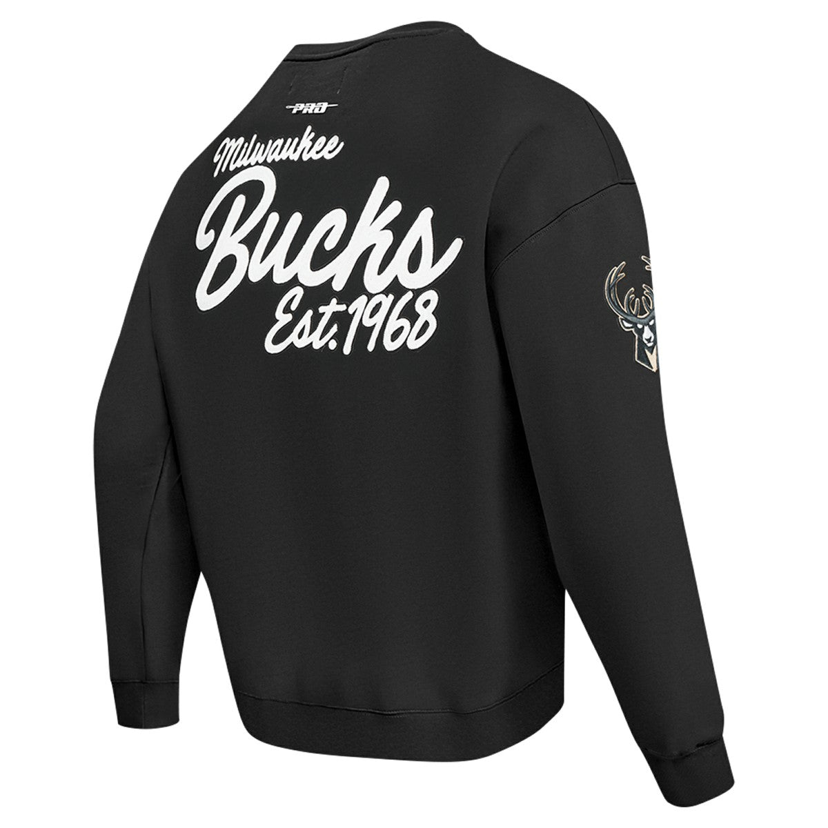 Milwaukee Bucks Pro Standard Paint the City Drop Shoulder Sweatshirt Black