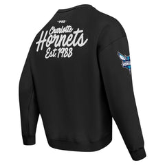 Charlotte Hornets Pro Standard Paint the City Drop Shoulder Sweatshirt Black