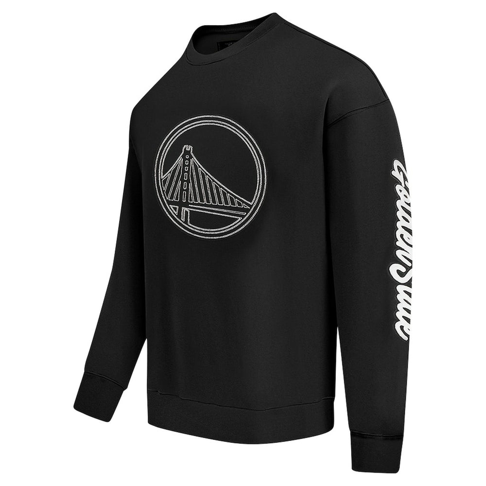 Golden State Warriors Pro Standard Paint the City Drop Shoulder Sweatshirt Black