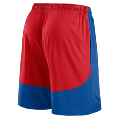 Chicago Cubs Fanatics Launch Polyester Shorts - Royal/Red - Fanatics Sale