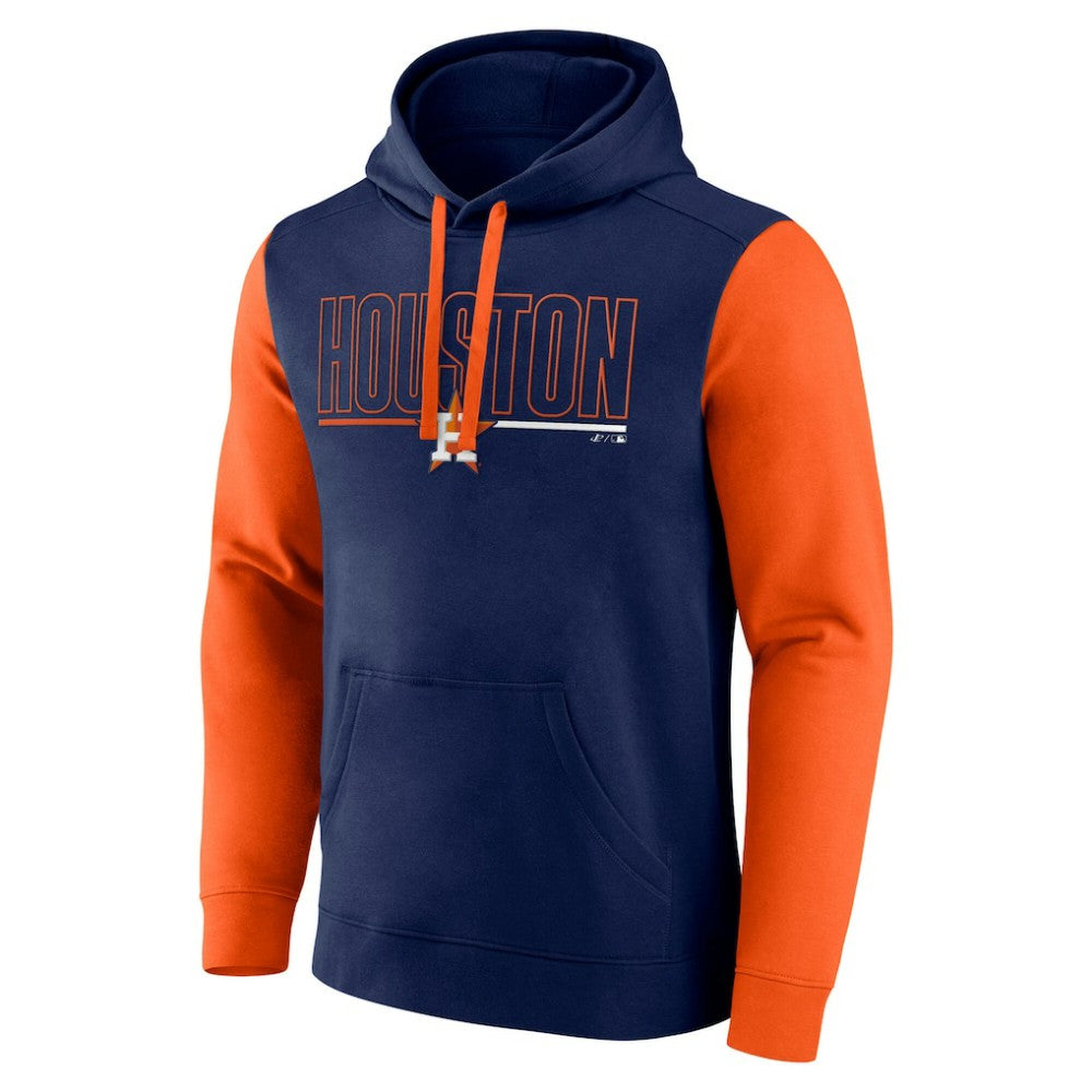 Houston Astros Fanatics Outline Fleece Pullover Hoodie - Navy - Fanatics Sale
