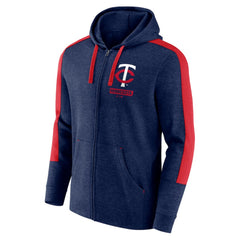 Minnesota Twins Fanatics Gains Fleece Full-Zip Hoodie - Heather Navy - Fanatics Lifestyle