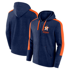 Houston Astros Fanatics Gains Fleece Full-Zip Hoodie - Heather Navy - Fanatics on Sale