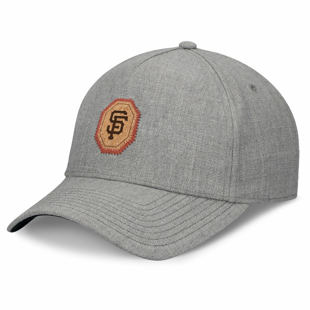 San Francisco Giants Fanatics Signature Elements Cork Patch A-Frame Adjustable Hat - Gray - Fanatics Lifestyle