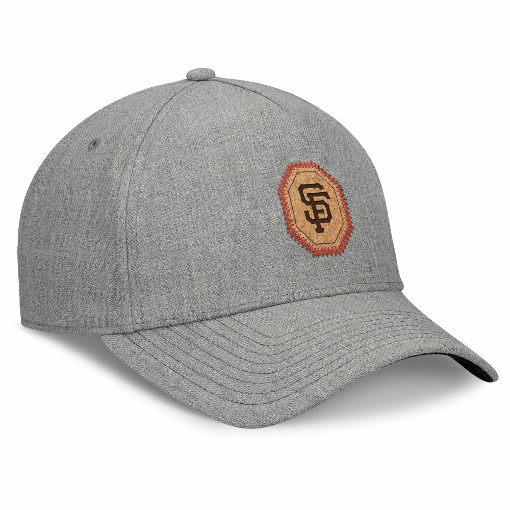 San Francisco Giants Fanatics Signature Elements Cork Patch A-Frame Adjustable Hat - Gray - Fanatics Lifestyle