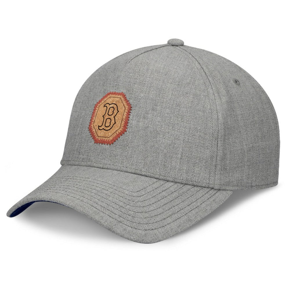 Boston Red Sox Fanatics Signature Elements Cork Patch A-Frame Adjustable Hat - Gray - Fanatics Discount