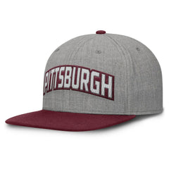 Pittsburgh Pirates Fanatics Elements Felt Chainstitch Snapback Hat - Gray/Maroon - Fanatics Sale