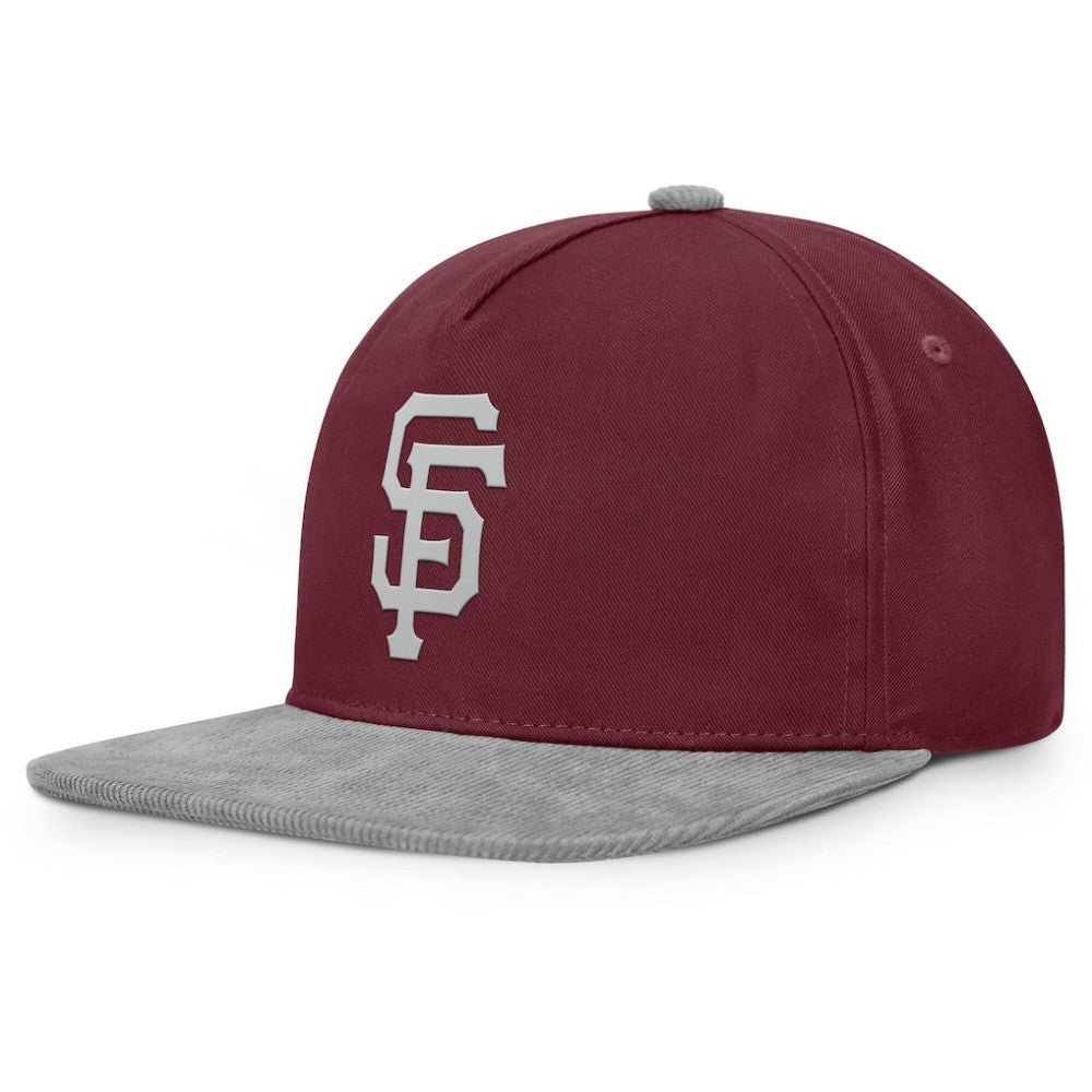 San Francisco Giants Fanatics Front Office Snapback Hat - Wine - Fanatics Lifestyle