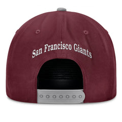 San Francisco Giants Fanatics Front Office Snapback Hat - Wine - Fanatics Lifestyle