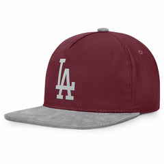 Los Angeles Dodgers Fanatics Front Office Snapback Hat - Wine - Fanatics Sale