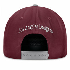 Los Angeles Dodgers Fanatics Front Office Snapback Hat - Wine - Fanatics Sale