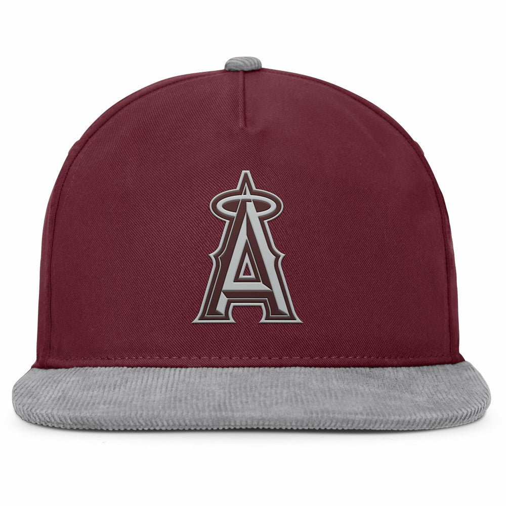 Los Angeles Angels Fanatics Front Office Snapback Hat - Wine - Fanatics Online