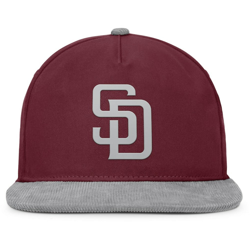San Diego Padres Fanatics Front Office Snapback Hat - Wine - Fanatics Sale