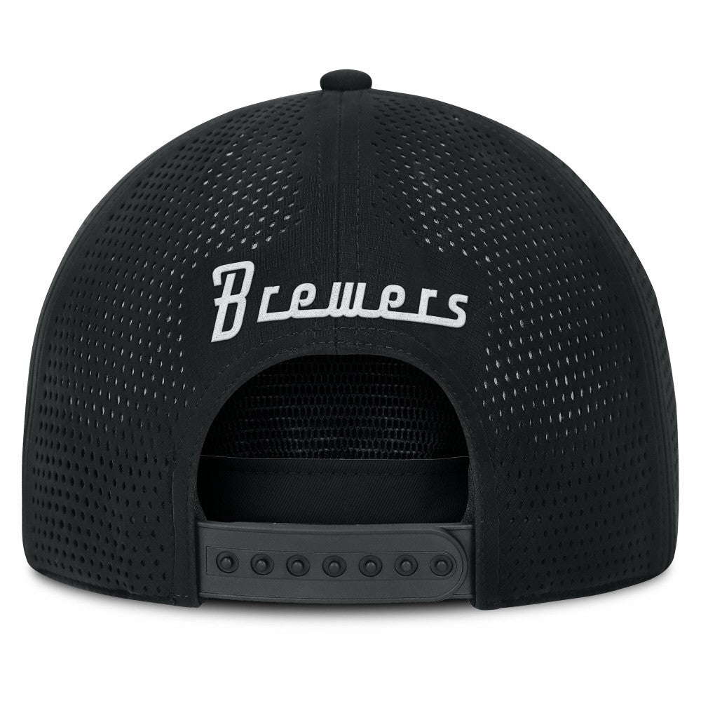 Milwaukee Brewers Fanatics Signature A-Frame Adjustable Hat - Black - Fanatics on Sale