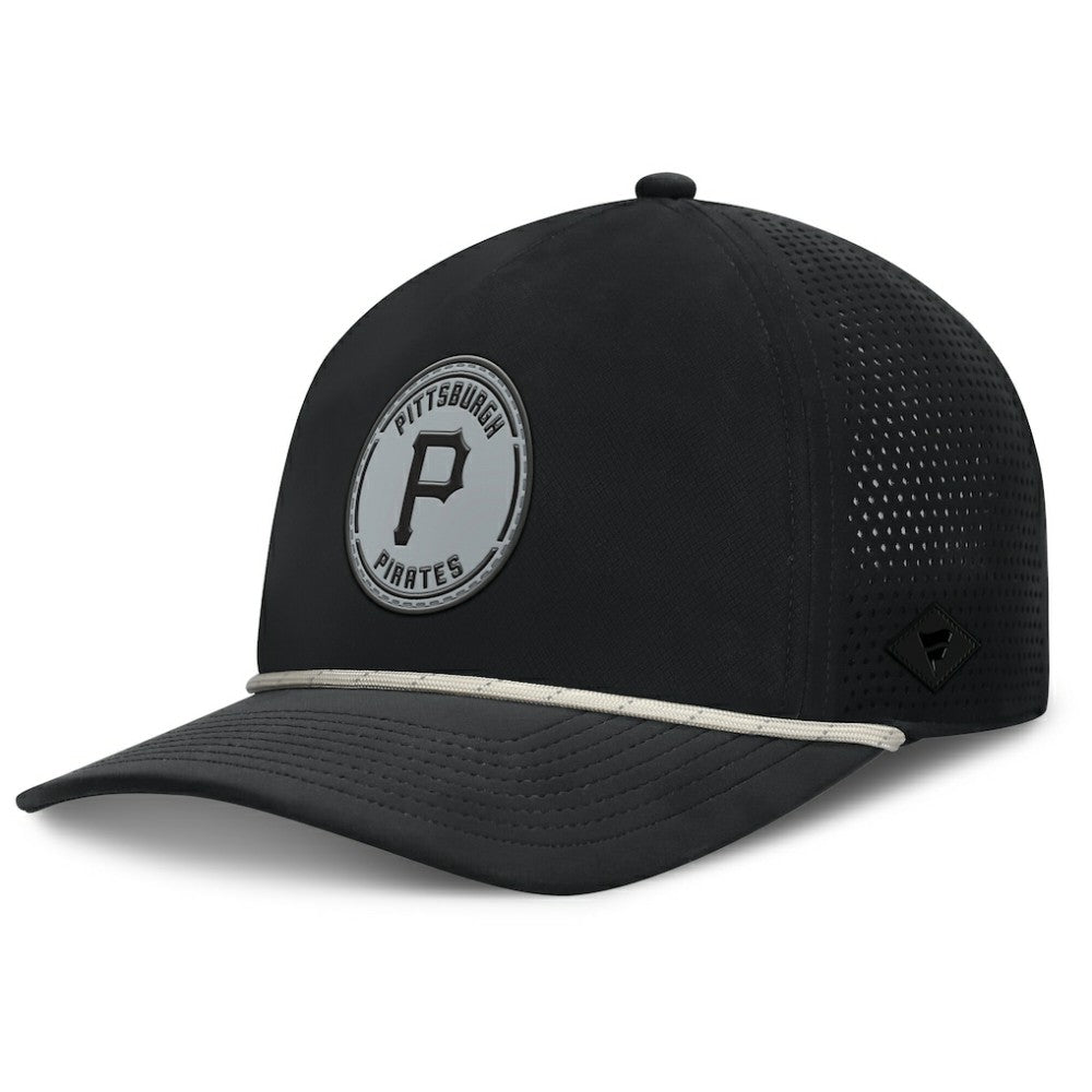 Pittsburgh Pirates Fanatics Signature A-Frame Adjustable Hat - Black - Fanatics Lifestyle