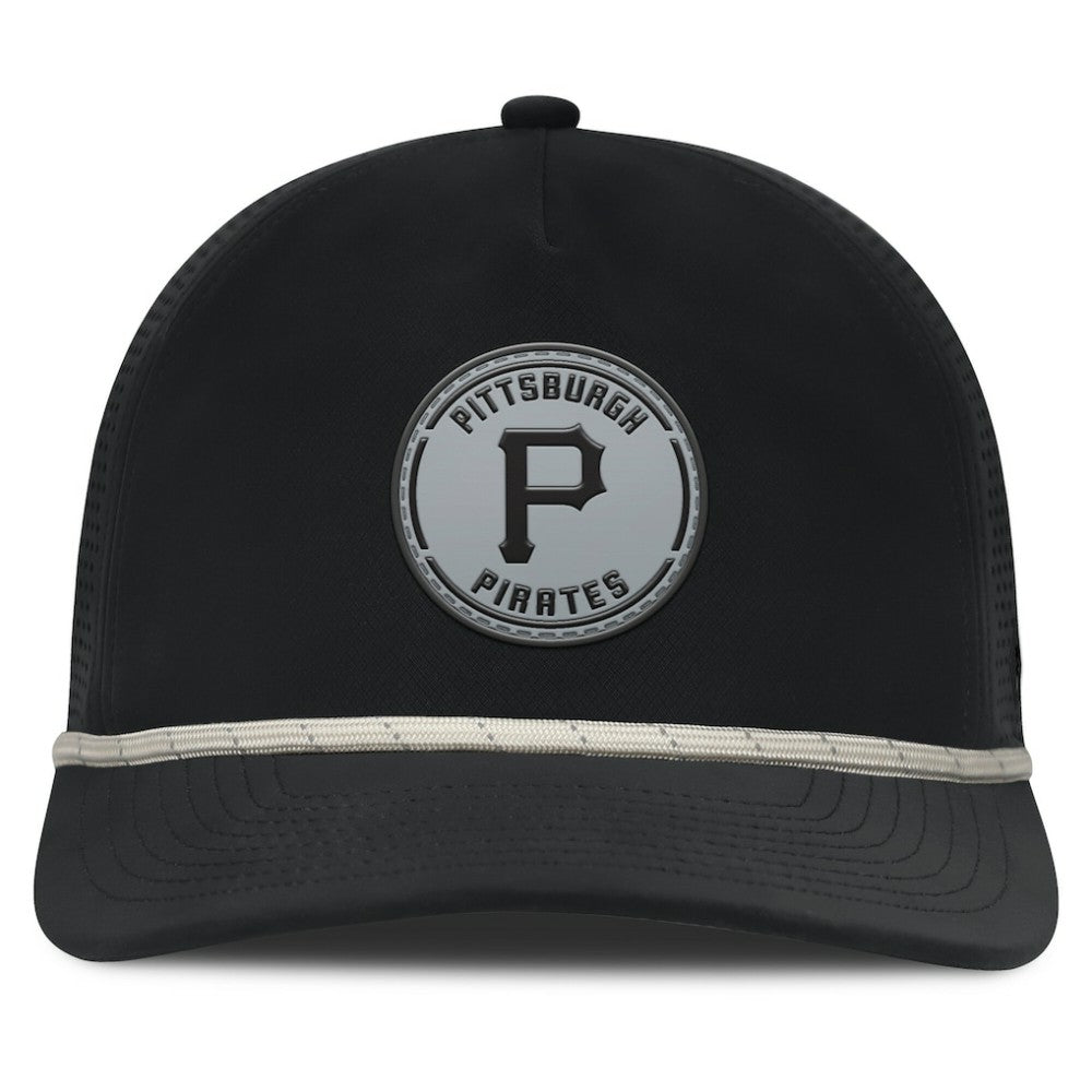 Pittsburgh Pirates Fanatics Signature A-Frame Adjustable Hat - Black - Fanatics Lifestyle