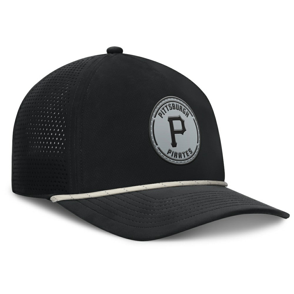 Pittsburgh Pirates Fanatics Signature A-Frame Adjustable Hat - Black - Fanatics Lifestyle
