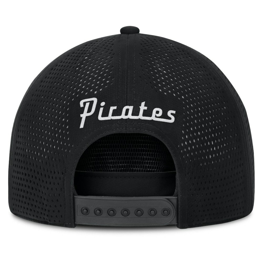 Pittsburgh Pirates Fanatics Signature A-Frame Adjustable Hat - Black - Fanatics Lifestyle