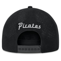 Pittsburgh Pirates Fanatics Signature A-Frame Adjustable Hat - Black - Fanatics Lifestyle